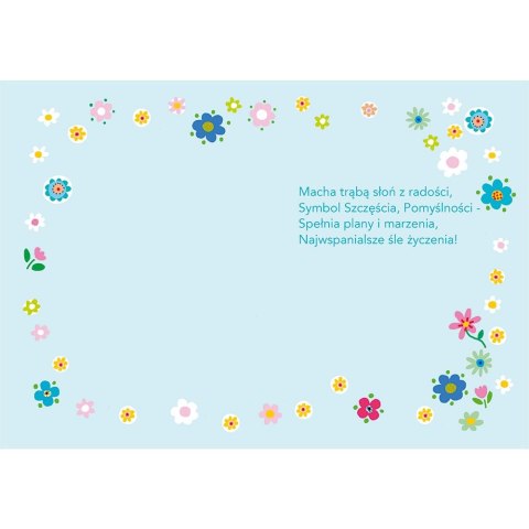 Kartka składana SŁON Z PREZENTAMI B6 Henry (5905701484416) Henry