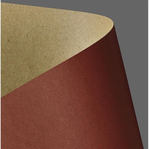 Papier ozdobny (wizytówkowy) A4 kraft czerwony 270g Galeria Papieru (204428) Galeria Papieru