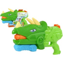 Pistolet na wodę Lean Dinosaur Triceratops 1330 ml Zielony Zasięg 8 m (13120) Lean