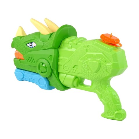 Pistolet na wodę Dinosaur Triceratops 1330 ml Zielony Zasięg 8 m Lean (13120) Lean