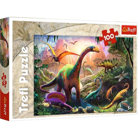 Puzzle Trefl Świat dinozaurów 100 el. (16277) Trefl