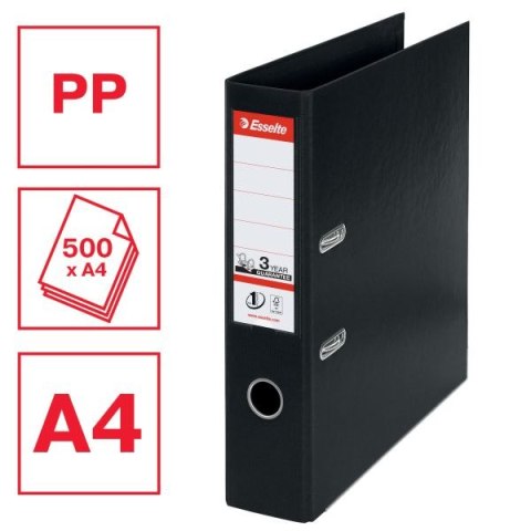 Segregator dźwigniowy No.1 Power A4 75mm czarny Esselte (811370) Esselte