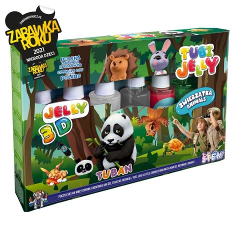 Zestaw kreatywny Tubi Jelly 6 kolorów Zwierzątka Tuban (TU3326) Tuban