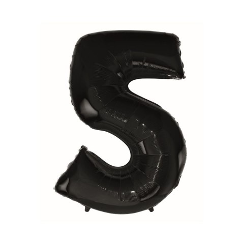 Balon foliowy cyfra 5 CZARNA 45cal Godan (FG-C85CZ0) Godan