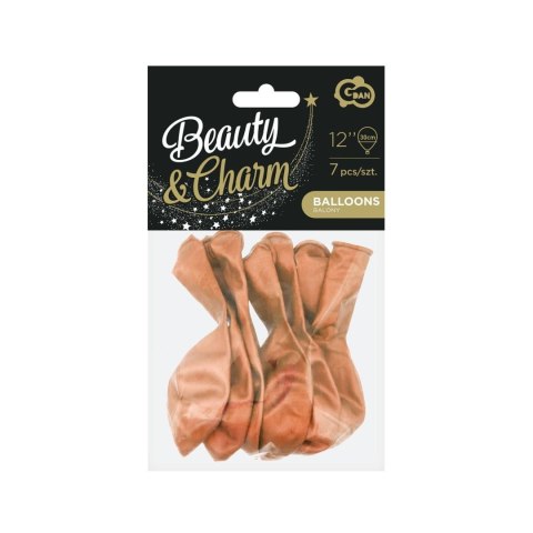 Balon gumowy Beauty&Charm, platynowe 7 szt. miedziana 300mm 12cal Godan (CB-7LMI) Godan