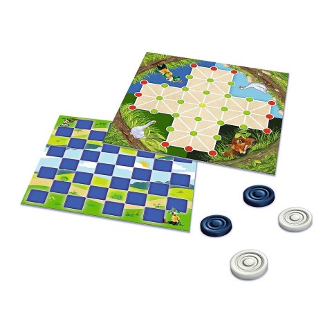 Gra planszowa Rodzina Treflików Rodzina Treflików Warcaby, lis i gęsi Trefl (02301) Trefl