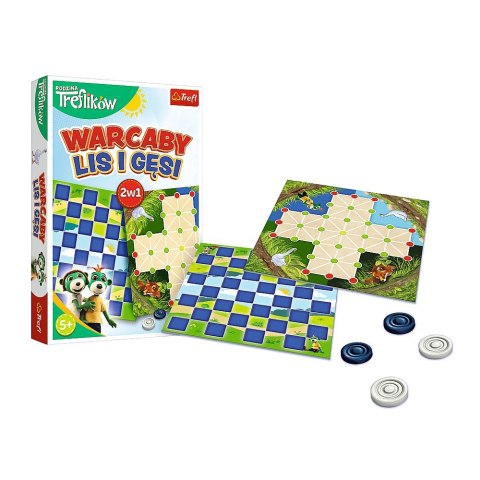 Gra planszowa Rodzina Treflików Rodzina Treflików Warcaby, lis i gęsi Trefl (02301) Trefl