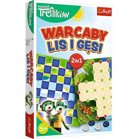 Gra planszowa Rodzina Treflików Rodzina Treflików Warcaby, lis i gęsi Trefl (02301) Trefl