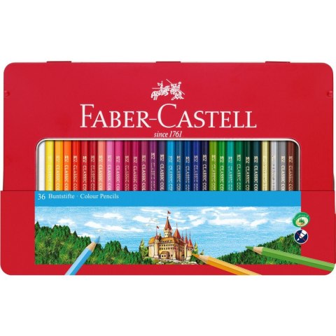 Kredki ołówkowe zamek 36 kol. Faber-Castell (115886 FC) Faber-Castell