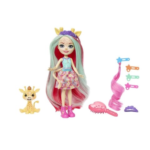 Lalka Enchantimals Żyrafa Lalka Deluxe [mm:] 150 Mattel (HNV29) Mattel