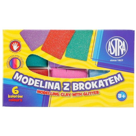 Modelina 6 kol. brokatowa Astra (304109001) Astra