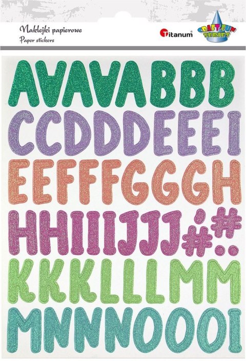Naklejka (nalepka) Craft-Fun Series Kolorowy alfabet Titanum (22LJ1201) Titanum