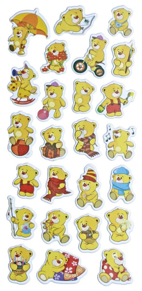 Naklejka (nalepka) Craft-Fun Series Misie Titanum (PPT-10) Titanum