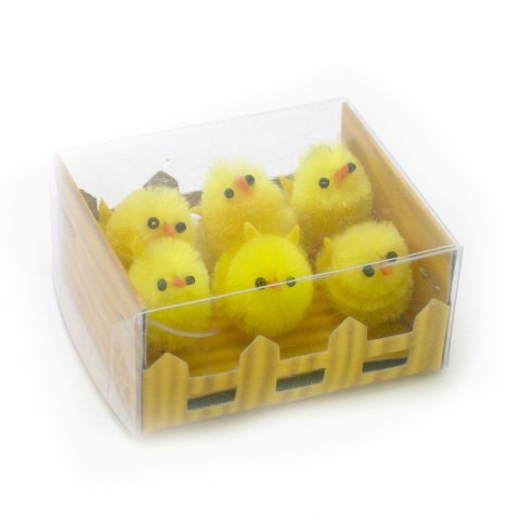 Ozdoba wielkanocna kurczaki 6sz./3 cm Arpex (YX2140) Arpex
