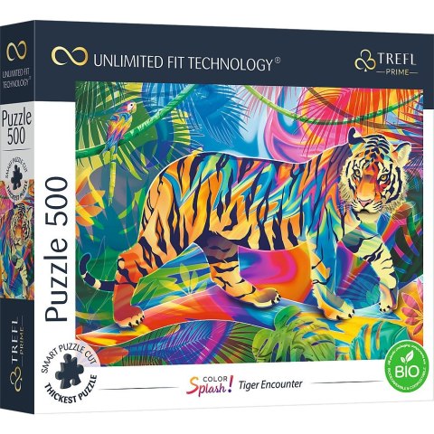 Puzzle UFT Tiger Encounter 500 el. Trefl (37453) Trefl