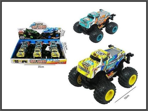 Samochód na dużych kołach PVC 12cm 2kol Hipo (H13768) Hipo