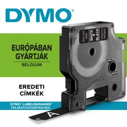 Taśma Dymo D1 12mm x 7m czarna/biały nadruk Dymo