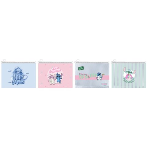 Teczka plastikowa na suwak Stitch A4 mix Beniamin Beniamin