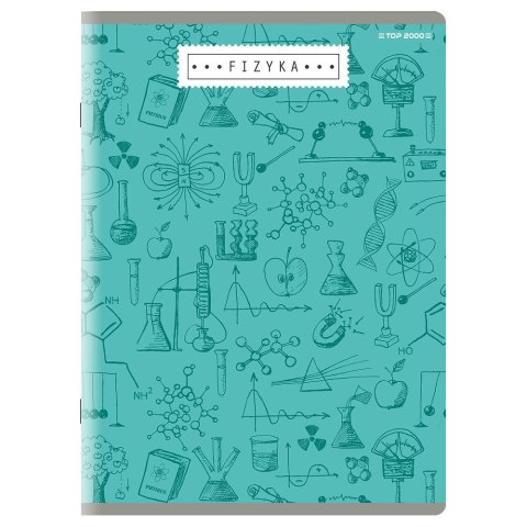 Zeszyt fizyka A5 60k. 80g krata [mm:] 150x210 TOP-2000 (400160589) TOP-2000