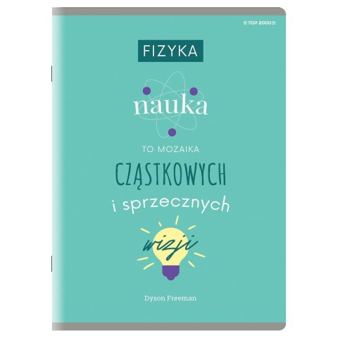 Zeszyt fizyka A5 60k. 80g krata [mm:] 150x210 TOP-2000 (400160589) TOP-2000