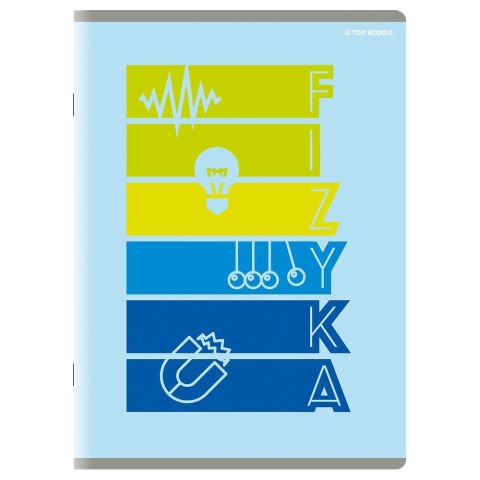 Zeszyt fizyka A5 60k. 80g krata [mm:] 150x210 TOP-2000 (400160589) TOP-2000