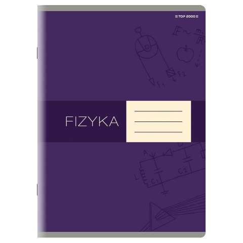 Zeszyt fizyka A5 60k. 80g krata [mm:] 150x210 TOP-2000 (400160589) TOP-2000
