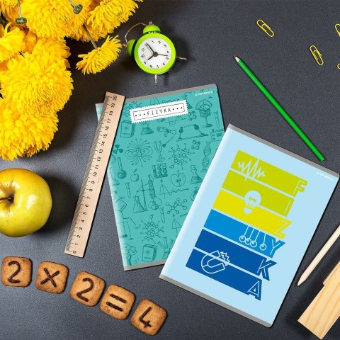 Zeszyt fizyka A5 60k. 80g krata [mm:] 150x210 TOP-2000 (400160589) TOP-2000