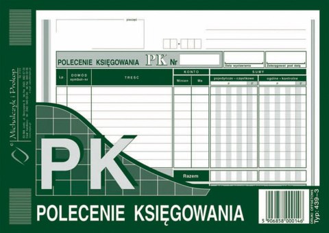 Druk offsetowy Polecenie księgowania A5 A5 80k. Michalczyk i Prokop (439-3) Michalczyk i Prokop