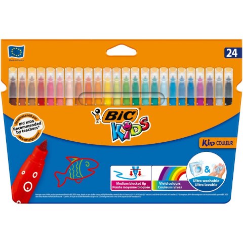 Flamaster Bic Kids Kid Couleu r24 kol 24 kol. (8418005) Bic Kids