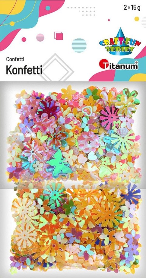 Konfetti Titanum Craft-Fun Series mix wiosenny tonacja żółta (2324001) Titanum