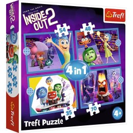 Puzzle Trefl Disney Emocje rządzą 4w1 el. (34652) Trefl