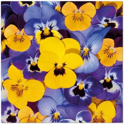 Serwetki TaT Looking Pansies mix bibuła [mm:] 330x330 Paw (TL126500) Paw
