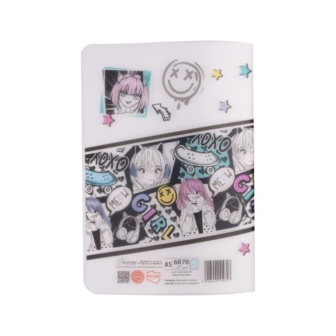 Zeszyt priplak-manga A5 60k. krata Beniamin (4317) Beniamin