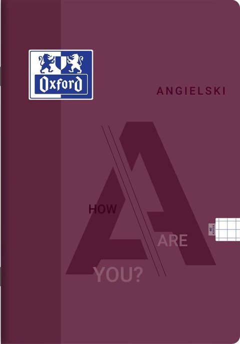 Zeszyt tematyczny angielski A5 60k. 60g krata Oxford (400175613) Oxford