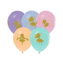 Balon gumowy Godan Happy Birthday Wróżki pastelowy 5 szt mix 300mm 12cal (GZ-WRO5) Godan