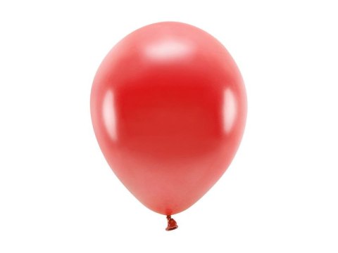 Balon gumowy Partydeco Metalizowane Eco Balloons czerwony 260mm (ECO26M-007) Partydeco