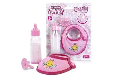 Butelka dla lalek Natalia + smoczek i śliniak Artyk (121753) Artyk
