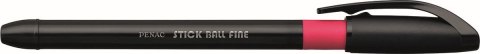 Długopis stick ball fine wkład czerwony Penac (jba340102f-04) Penac