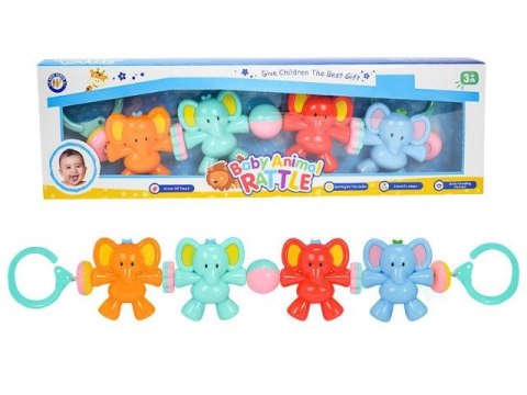Grzechotka do wózka słoniki Bigtoys (BG7224) Bigtoys