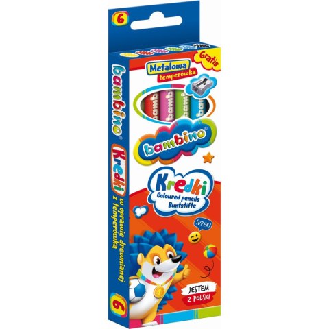 Kredki ołówkowe Bambino 6 kol. St.Majewski St.Majewski