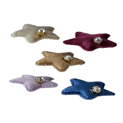 Ozdoba materiałowa Craft-Fun Series gwiazdki z kryształkiem Titanum (BY289) Titanum