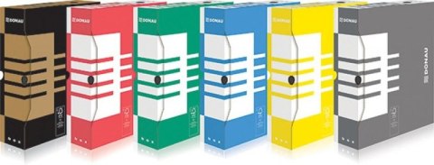 Pudło archiwizacyjne A4 czerwony karton [mm:] 80x340x 297 Donau (7660301FSC-04) Donau