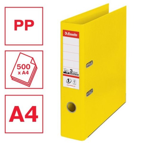 Segregator dźwigniowy No.1 Power Vivida A4 75mm żółty Esselte (624070) Esselte