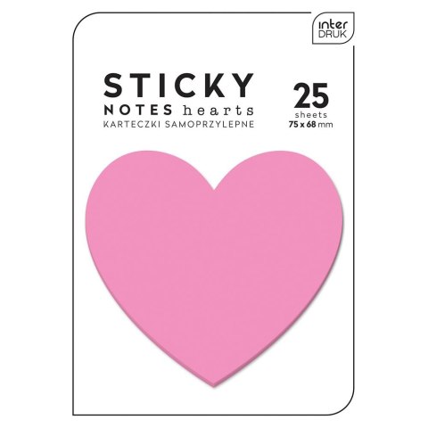 Zakładki indeksujące HEARTS 75X68 [mm:] 76x68 Interdruk (5902277327154) Interdruk