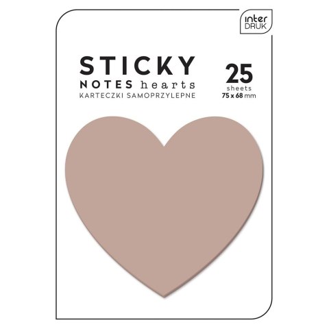 Zakładki indeksujące HEARTS 75X68 [mm:] 76x68 Interdruk (5902277327154) Interdruk