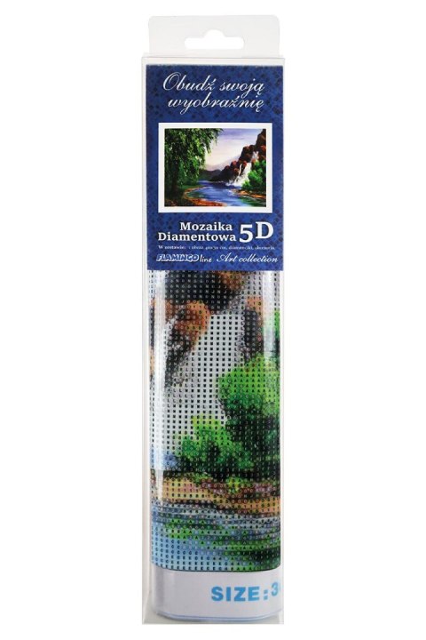 Zestaw kreatywny Diamentowa mozaika 30x40cm Wodospad Flamingo Line (TMS12056) Flamingo Line