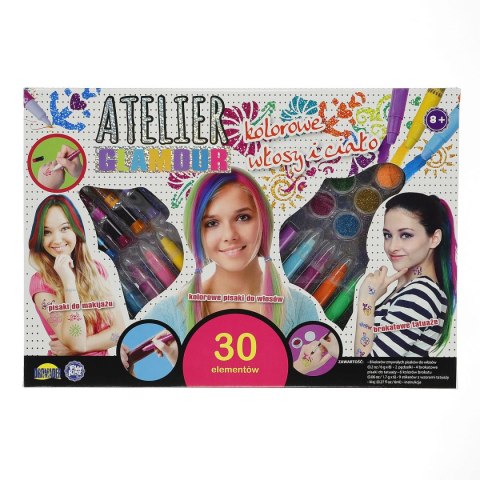 Zestaw piękności Atelier Glamour Brokatowe paznokcie Dromader (130-00861) Dromader