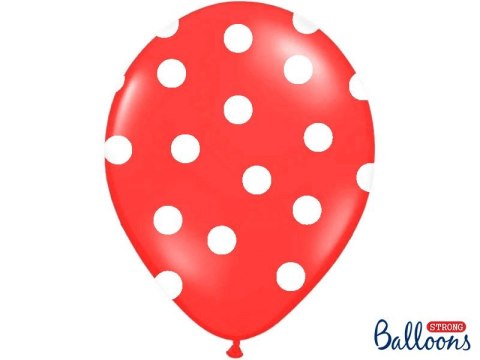 Balon gumowy Pastel Poppy Red 50 szt czerwony Partydeco (SB14P-223-007JW) Partydeco