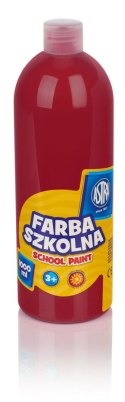 Farby plakatowe szkolne kolor: czerwony ciemny 1000ml 1 kolor. Astra Astra
