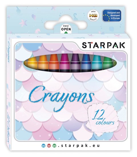 Kredki ołówkowe Mermaid 12 kol. Starpak (536295) Starpak